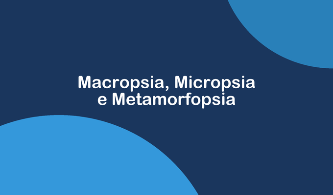 Representação de macropsia, micropsia e metamorfopsia na visão central